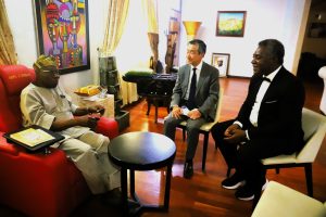 President of Sasakawa Africa Association meet with Chief Obasanjo, IFAD, Ambassadorof Japan and others… Discuss food security in Nigeria